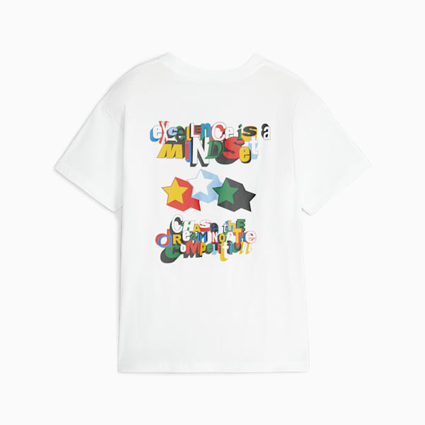 Camiseta de básquetbol Trash Talk para jóvenes, PUMA White, extralarge